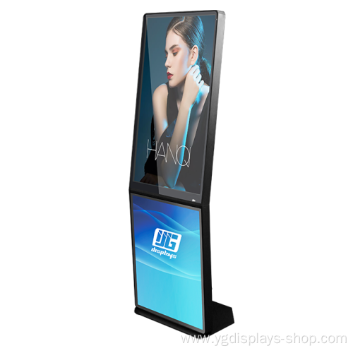 32 inch floor lcd signage with light box